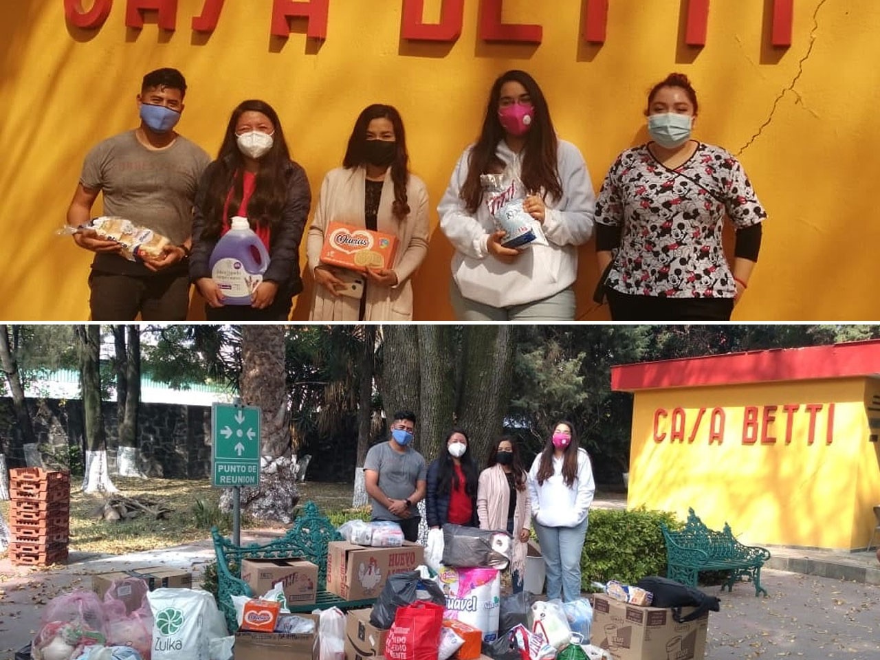 Grupo de jóvenes del Centro de Fe Tacuba en Casa Betti